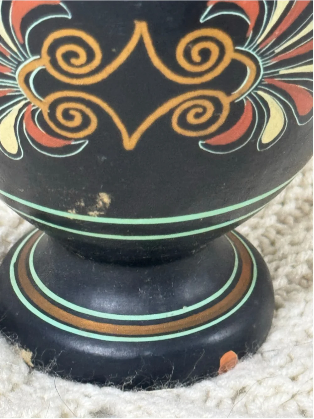 Hand Painted Greek Amphora Vase D Vassilopoulos Zeus Ganymedes Hestia 8.5”